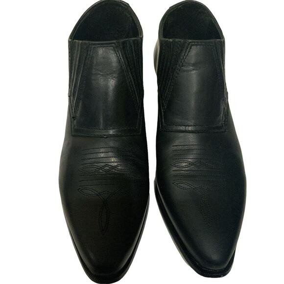 Durango Bootie Women's Size 6M Elastic Panel Slip On Cowgirl Heel Black Shoes - Picture 5 of 11